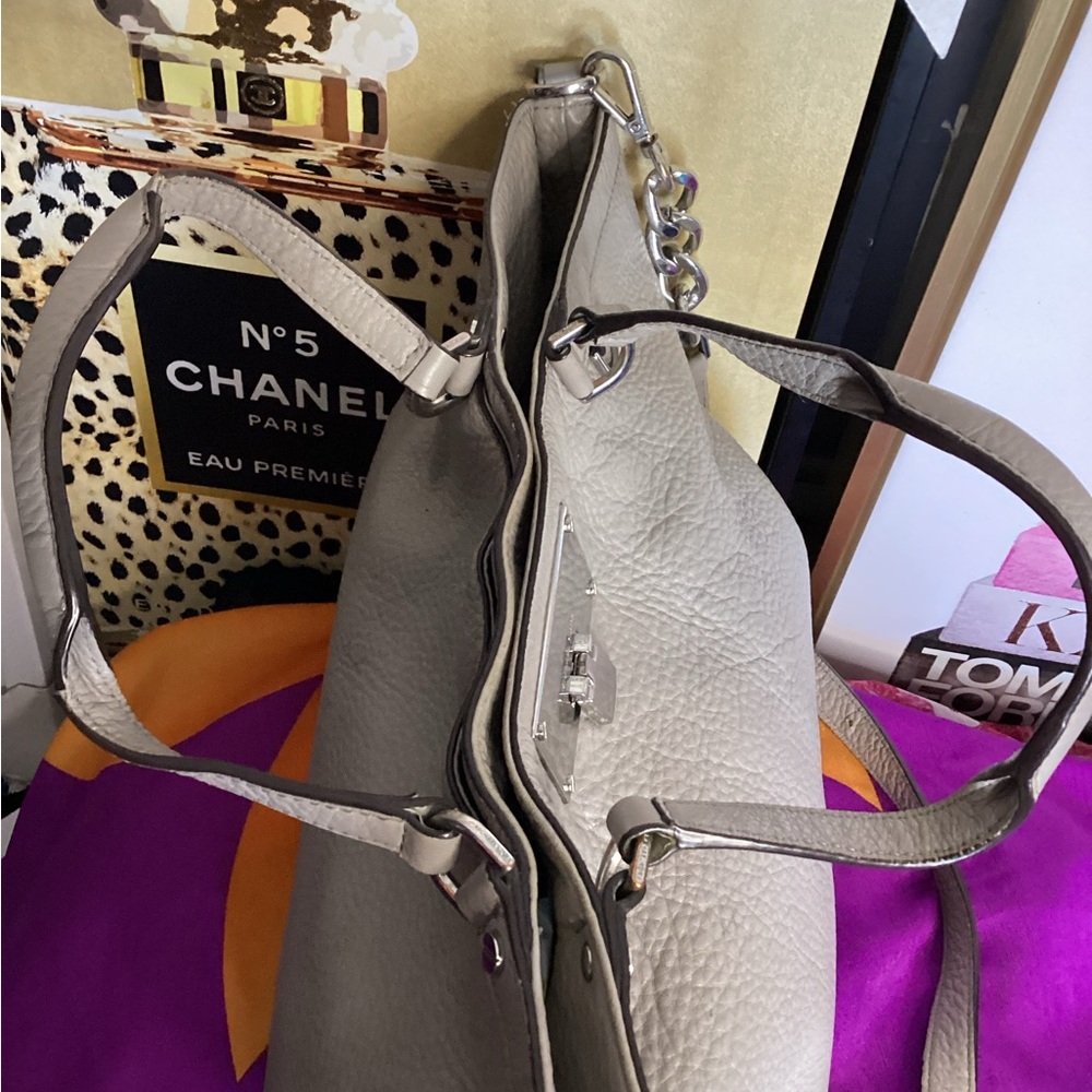 Michael Kors Pebble Gray Shoulder Crossbody Bag - Picture 5 of 16